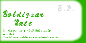boldizsar mate business card