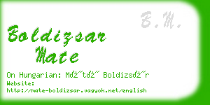 boldizsar mate business card